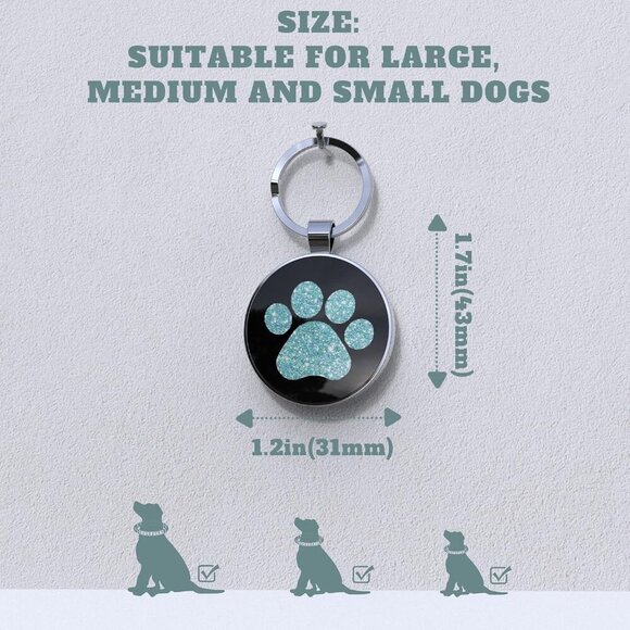 QR Dog Tags Personalized for Pets Custom Dog Tags Dog Name Tag QR Code Pet Tags - Picture 5 of 6